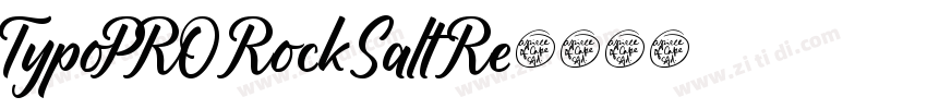 TypoPRO Rock Salt Re字体转换